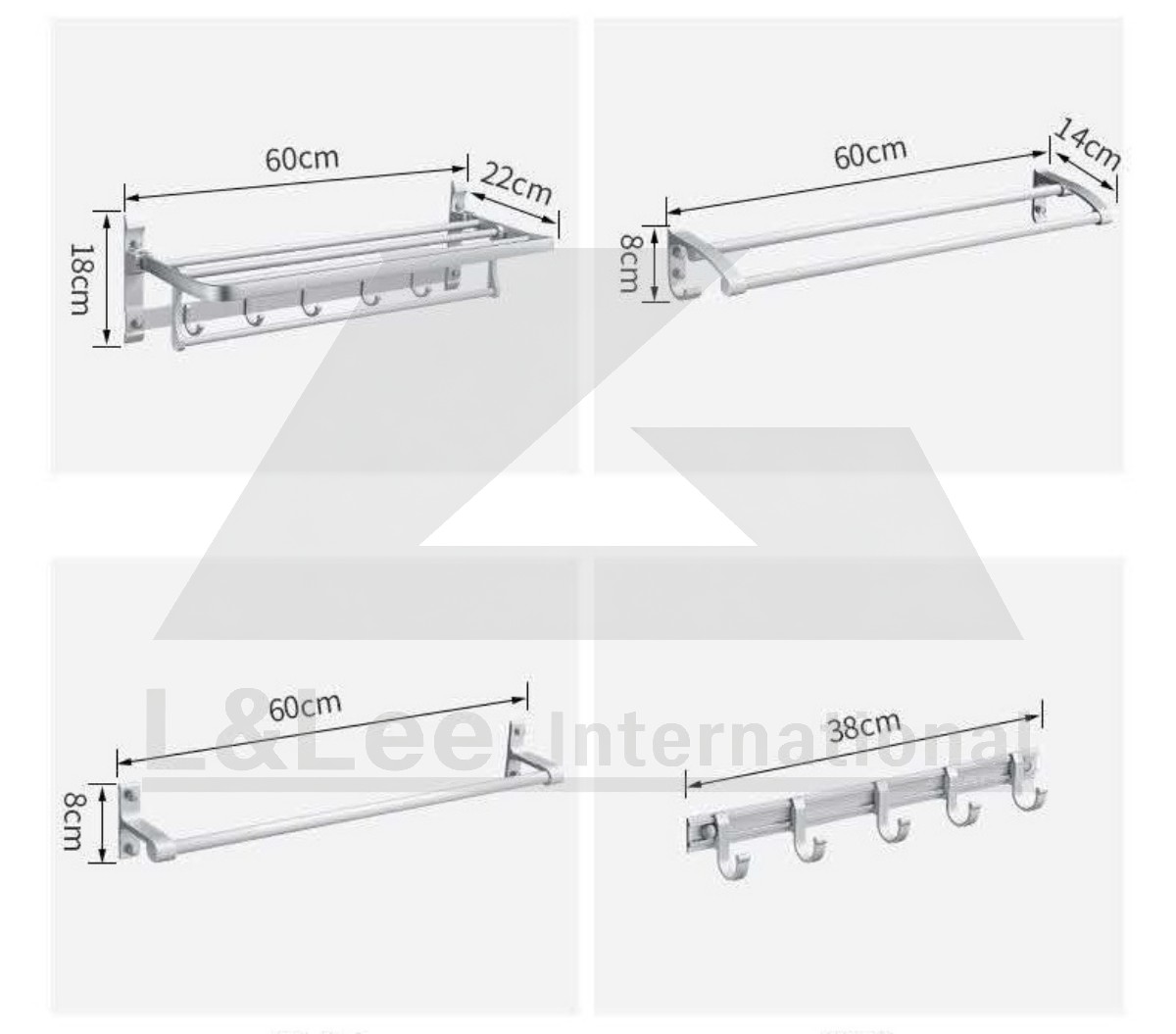  Aluminum Towel Rack