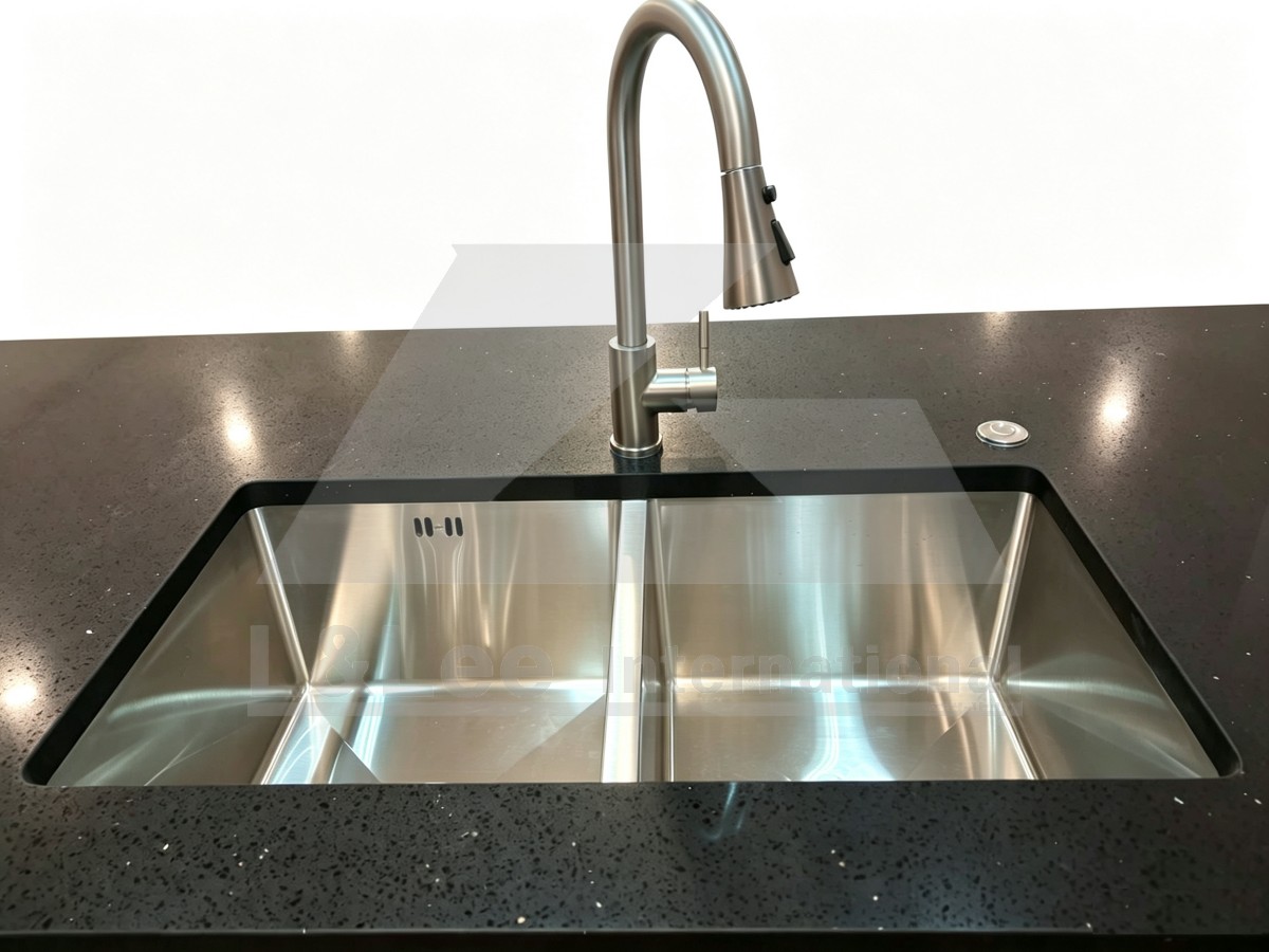 Kitchen Stainless Steel Double Bowl Sink 800x450x225