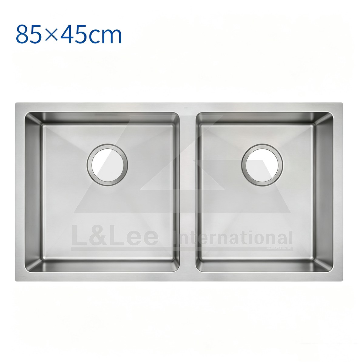 Kitchen Stainless Steel Double Bowl Sink 800x450x225