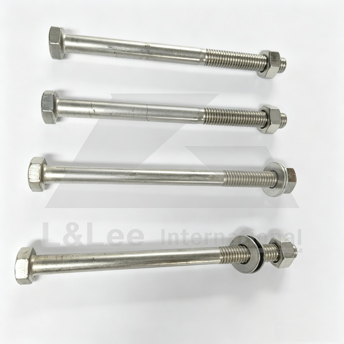 M12 Hex Head Partial‑Thread Bolts with Nuts & Washers